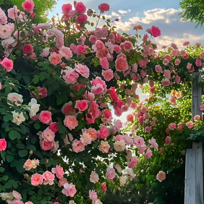 Sementes de Flores de Rosa - Escalando Videira