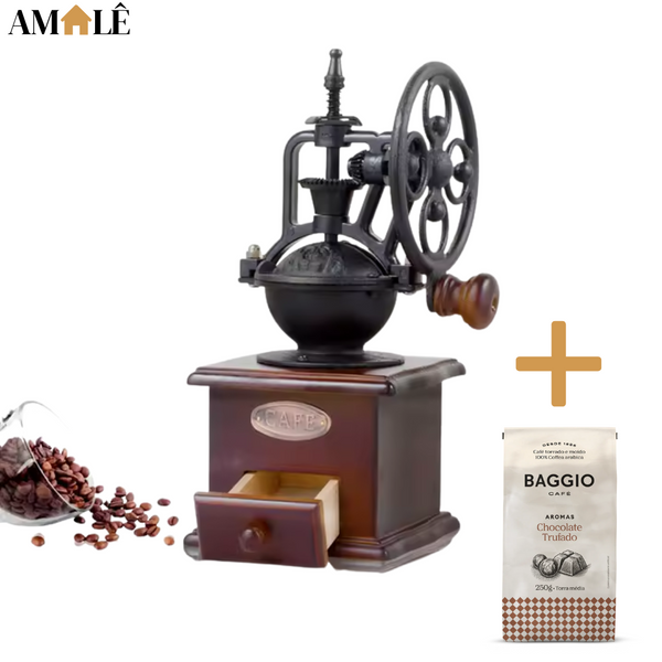 Moedor Café Memória - Coffee Vintage (+BRINDE Café Goumert)